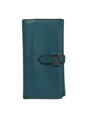 Hermes Wallet Bearn Dupri Blue Jean